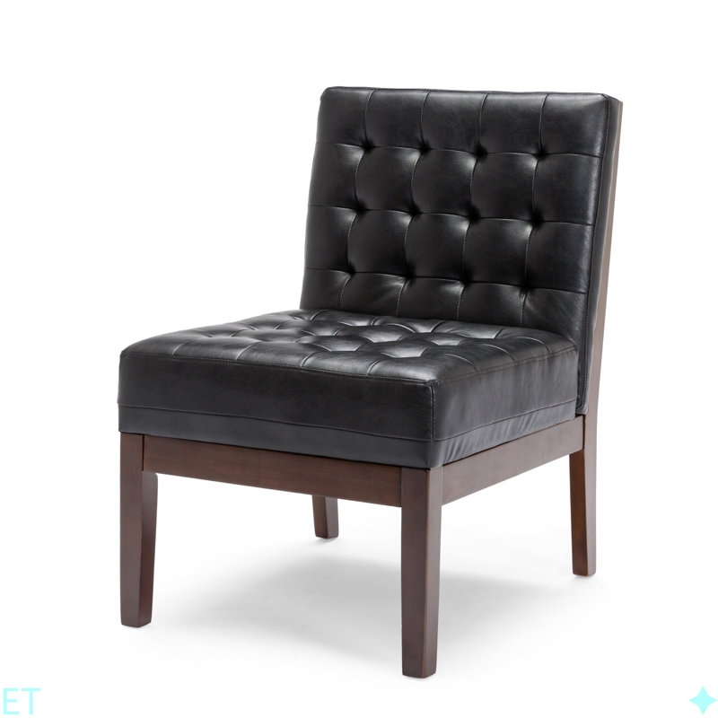 ACCENT CHAIR, chaise capitonnée, chaise écologique, Noir