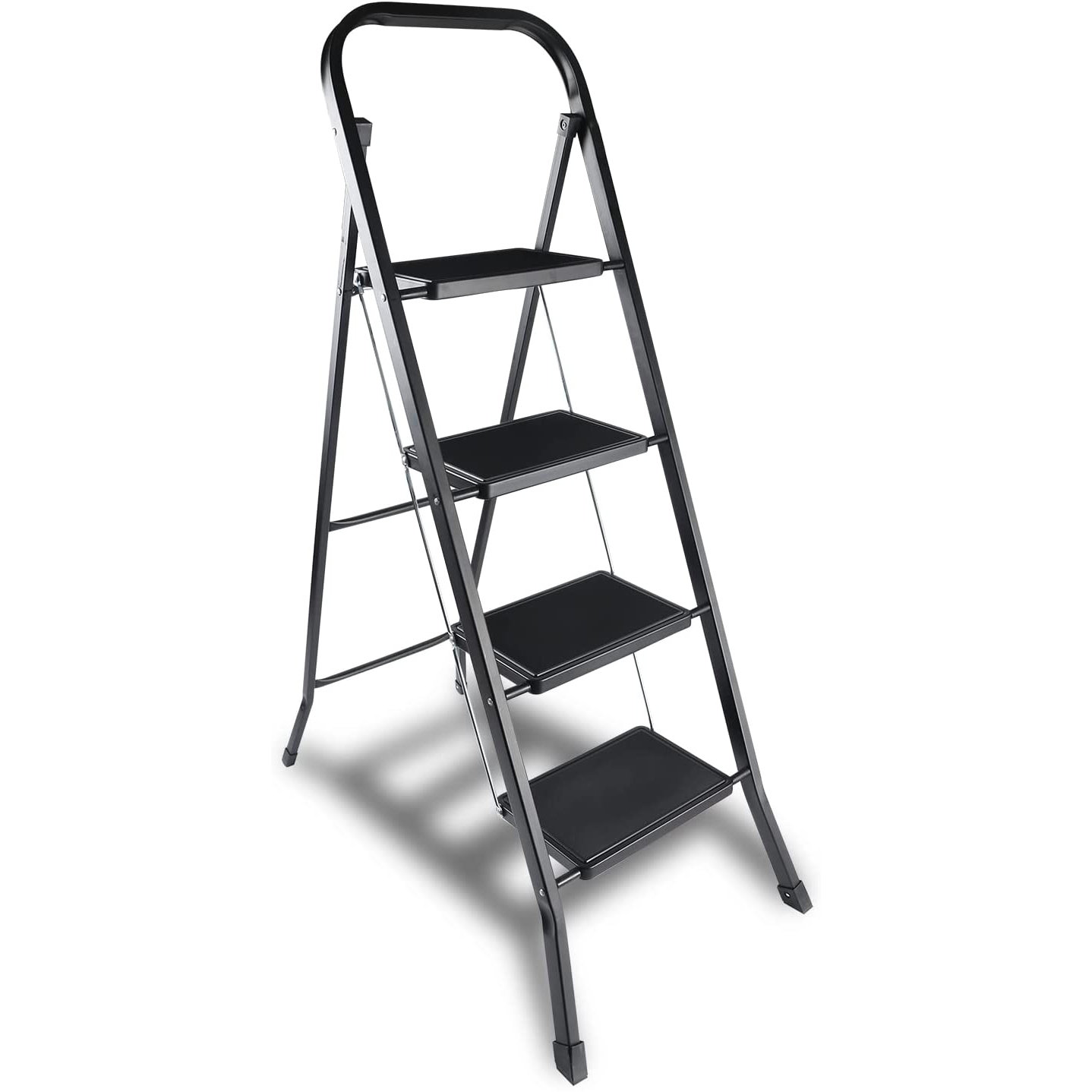 WFX Utility™ Maufrais 4 - Step Steel Lightweight Folding Step Ladder ...