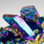 Rainbow Aura Quartz Crystal Cluster (383.6 Grams)
