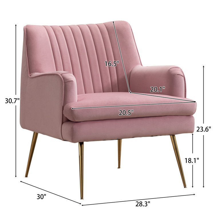 Vootele 2 - Piece Modern Velvet Upholstered Living Room Set with Metal Legs