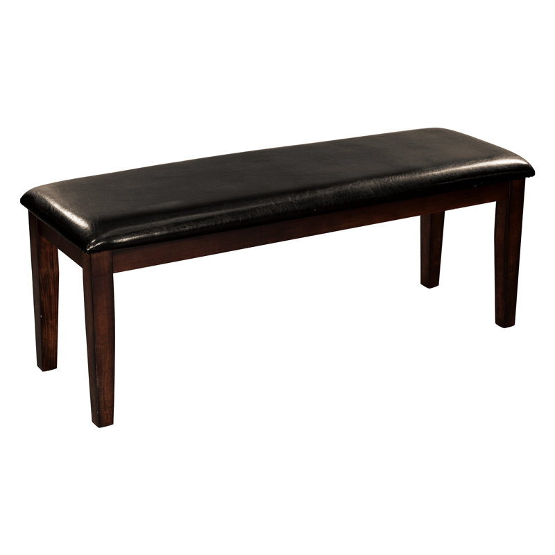 Mobilier de salle à manger rembourré en tissu à finition cerisier classique 1pc
