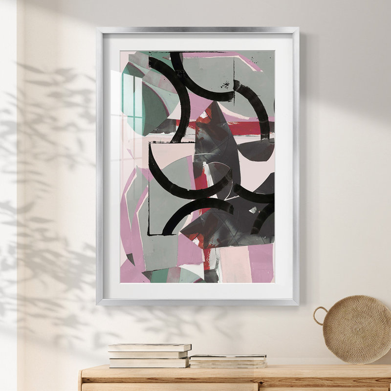 Cartissi Space I - Impression encadrée, H 28,5 po x l 20,5 po, Argent argent