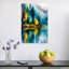 Art mural coloré forêt paisible-129144852