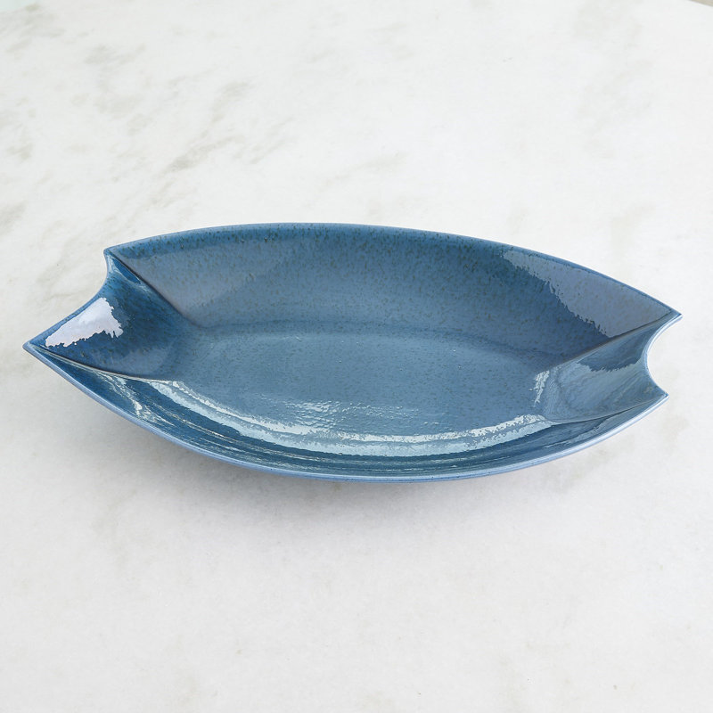 Ceramic / Porcelain Decorative Plate, Blue