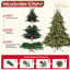 Arbre de Noël pleine forme avec 750 lumières UL - branches mixtes en PE / PVC, 2257 pointes, base large pour les espaces spacieux, structure à charnières, support en métal stable-423531477-423531433