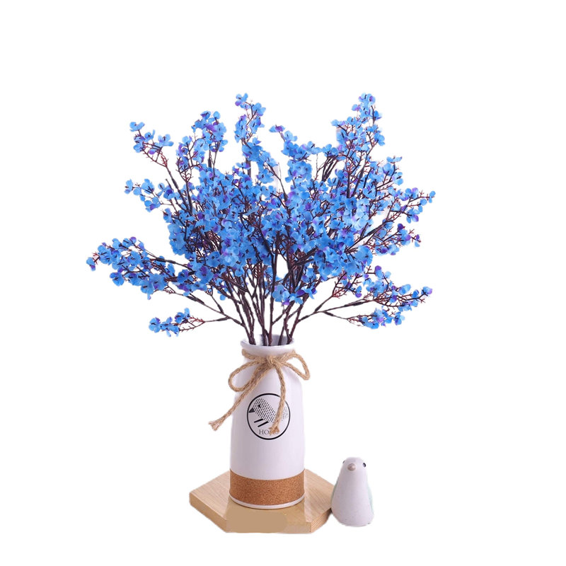 Arrangement floral maison de mariage, Bleu