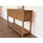 54.33" Brown Rectangular Solid Wood Console Table