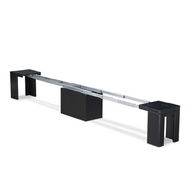 Extendable Dining Set Includes a Xtenczar Kitchen Table, Linen Fabric Dining Chairs and Modern Bench - (Finish Option)