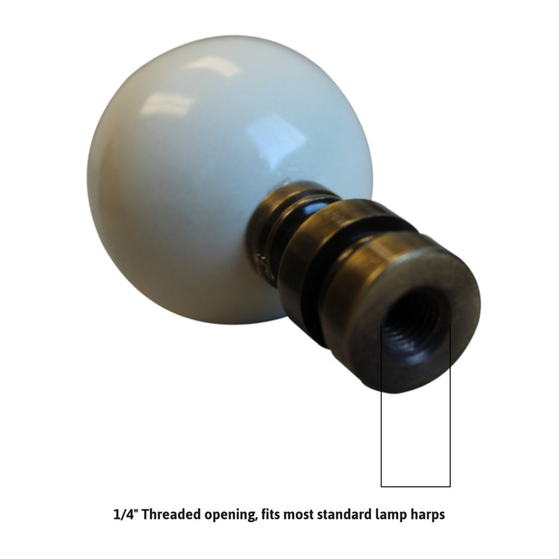 Ceramic Ball Base Lamp Finial