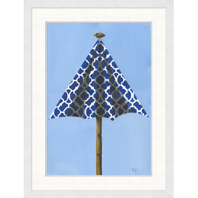 Indigo Beach Umbrella 1 Print