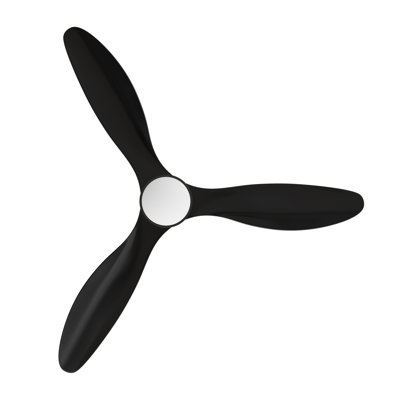 Ventilateur de plafond encastré à DEL à 3 pales de 52 po avec télécommande et ensemble d'éclairage inclus 