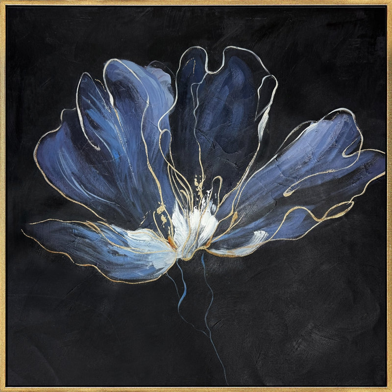 «Nocturnal Bloom I», art mural sur toile