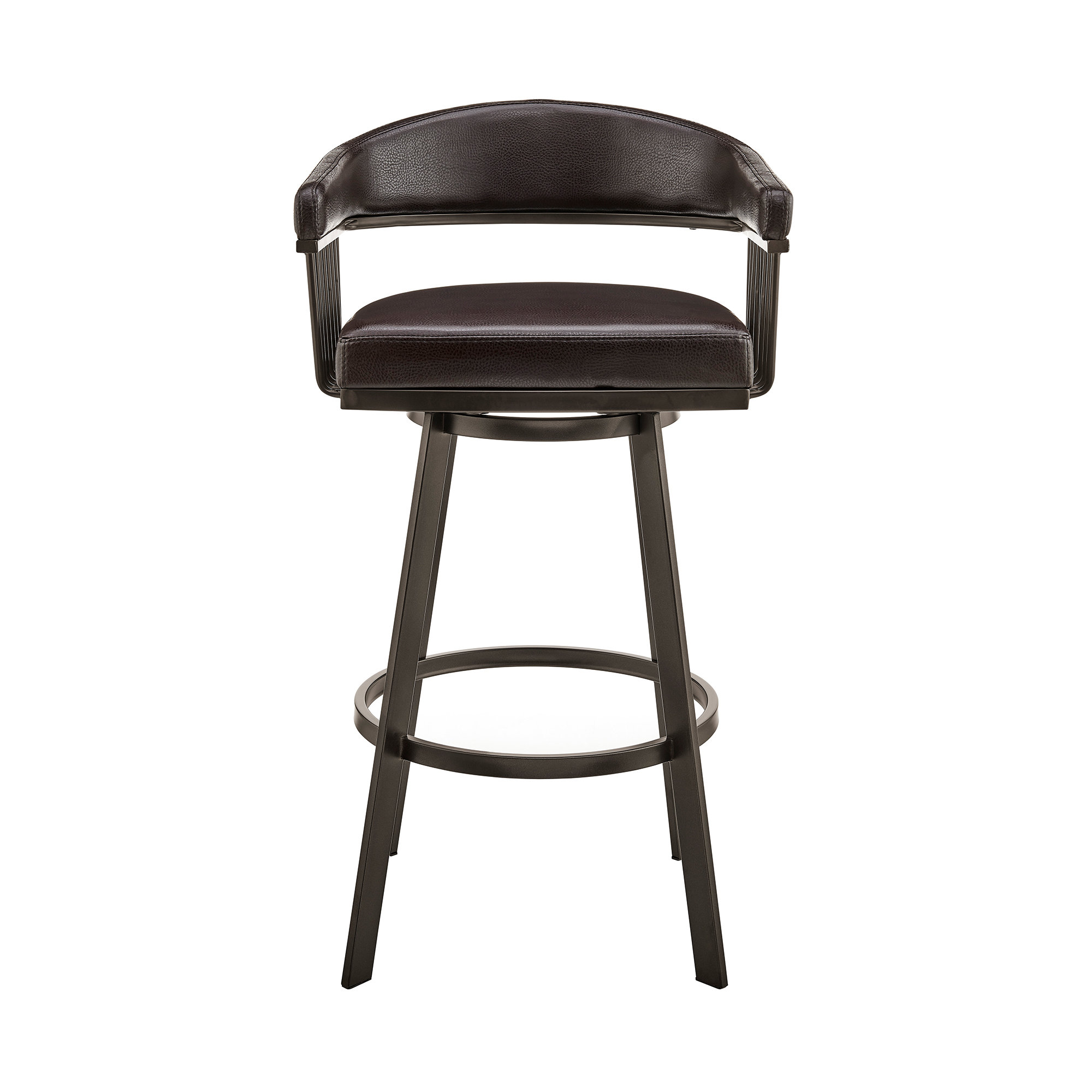 Wade Logan® Swivel Counter or Bar Height Bar Stool with Arms