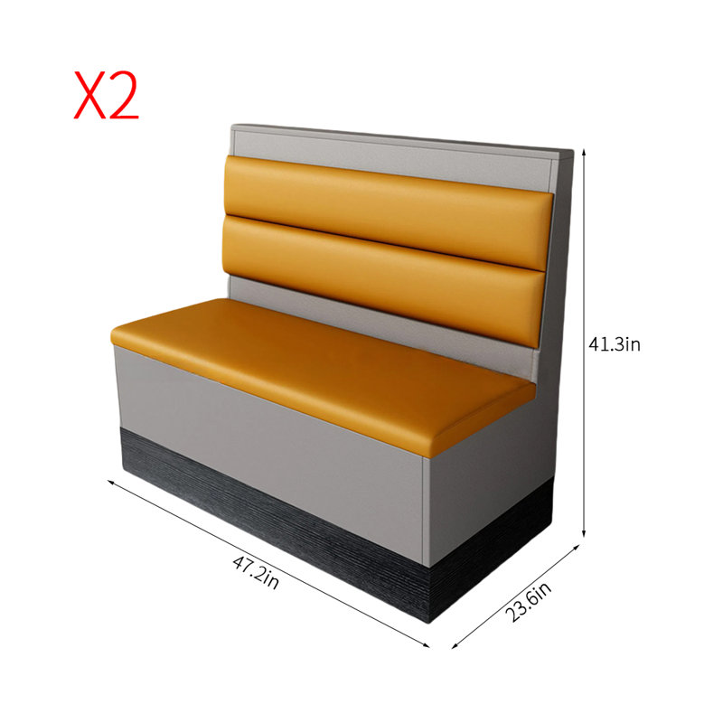 Banc rembourré en similicuir Modern Modern