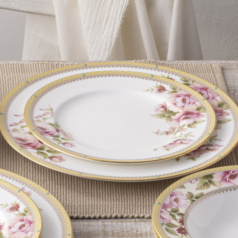 Noritake Hertford Set Of 4 Salad Plates, 8-1/2"