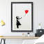 Girl with Red Balloon - Framed Print-48296491-48296495