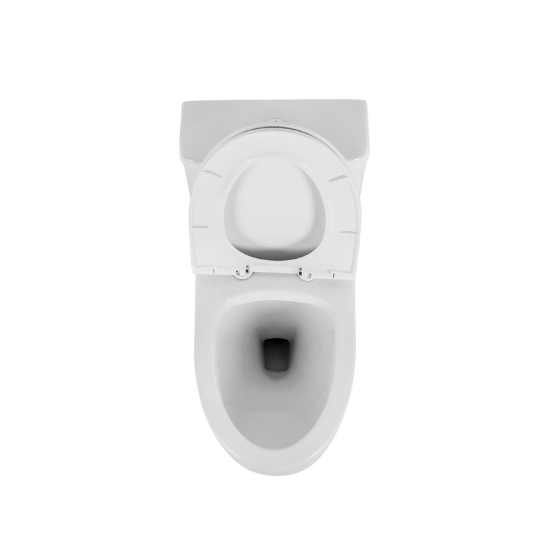 1.1/1.6 Ceramic Toilet, Elongated, White, Comfortable, Soft Close Seat, & , T036wt White Comfort Height ,