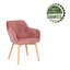 46cm H Velvet Upholstered Upholstered Back Armchair-508755828