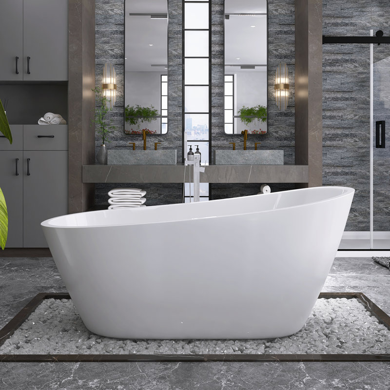 67'' x 31'' Soaking Acrylic Bathtub