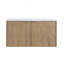 Meuble-lavabo à fermeture en douceur avec lavabo, petites tablettes de rangement, armoire combinée 36 po et 12 po-1844680695