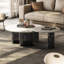 Table de salon italienne ronde en marbre-122898450
