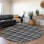 Premium Machine Washable Cerrito AMF563 Black Rug