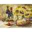 Art sur toile tendu avec galerie Rosalind Wheeler Van Dijk, Jerianne, Wine and SuFootballowers
