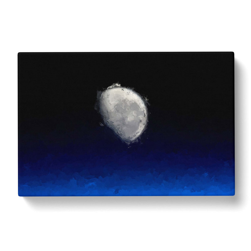 Close Up Of The Moon In Abstract - Wrapped Canvas Print, 40cm H x 60cm W x 3cm D
