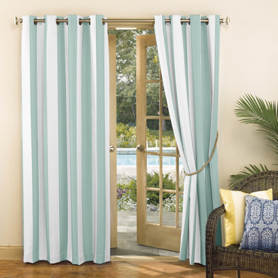 Neubauer Cabana Stripe Indoor/Outdoor UV Protectant Curtain Panel
