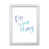 White Framed