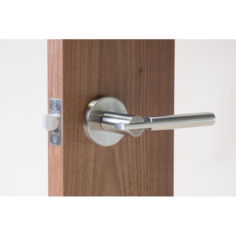Passage Door Lever Set, Satin Stainless Steel, 2.75"