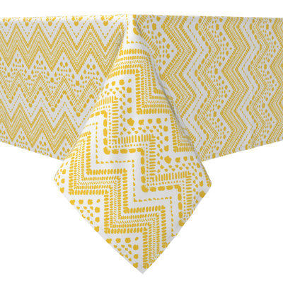 Square Chevron Cotton Twill Tablecloth