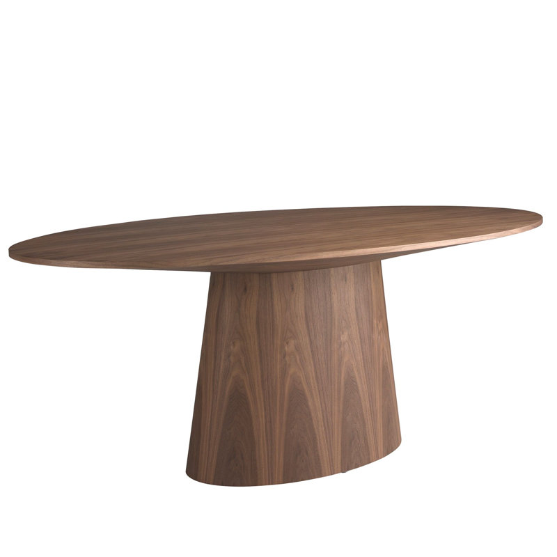Oval Wood Top Dining Table