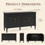 Buffet 58,9 "avec tablettes réglables-130041294