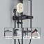 Black Thermostatic Shower System Fixture Wall Mounted Rainfall Shower Head