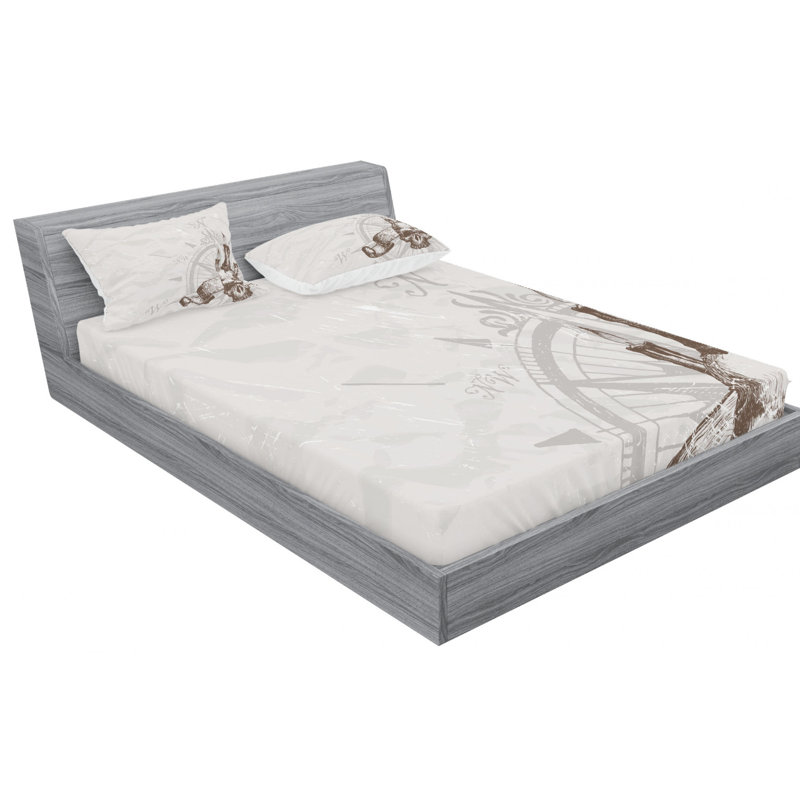 Microfiber Sheet Set, Full Sheet Set with Fitted Sheet