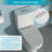 Dual Flush Ceramic Toilet - Powerful Flushing, Keeps Clean And Fresh Soft Closing Seat, Prevents Loud Noises