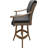 Havertown Leather Counter Solid Wood Bar Stool 26" Seat-1749490284