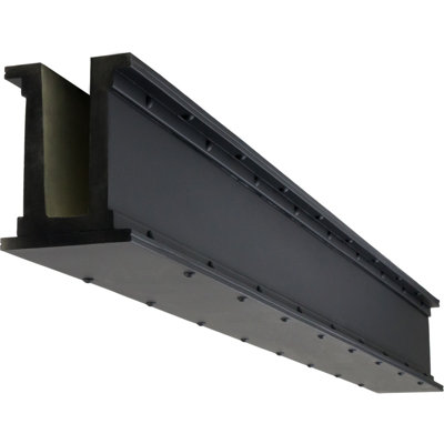 ForgeCraft Industrial Faux Steel "U" Beam, 5 1/2"W x 7 1/2"H x 288"L, Factory Painted Black