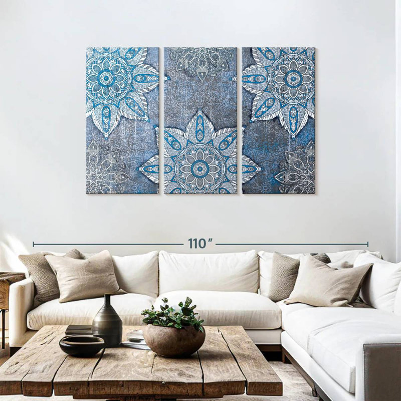Symboles mandala arabes Kerner, H 48 po x l 74 po