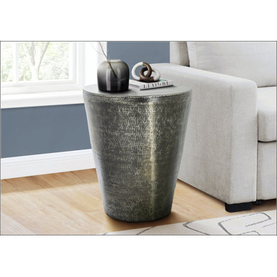 Contemporary Cone-Shaped Drum End Table