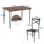 TC Dining Set with 4 Chairs
