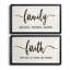 «Family Grateful», ensemble de 2 encadrements d'art textuel-1792034153-1792034152