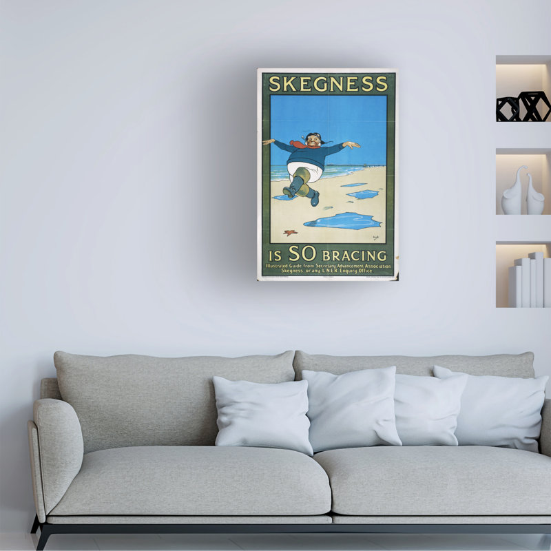 «John Hassall Skegness Is So Bracement», affiche du Lner, 1926, art sur toile, H 32 po x l 22 po