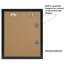 Cadre pour enfants Merranda 10 po x 12,5 po avec passe-partout 8,5 po x 11 po - bois composite avec verre - paquet de 4 - noir