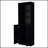 Stylish Black 2-Door Bookcase With Concealed Storage And Spacious Shelves, For Modern And Traditional Decor.-1632139779