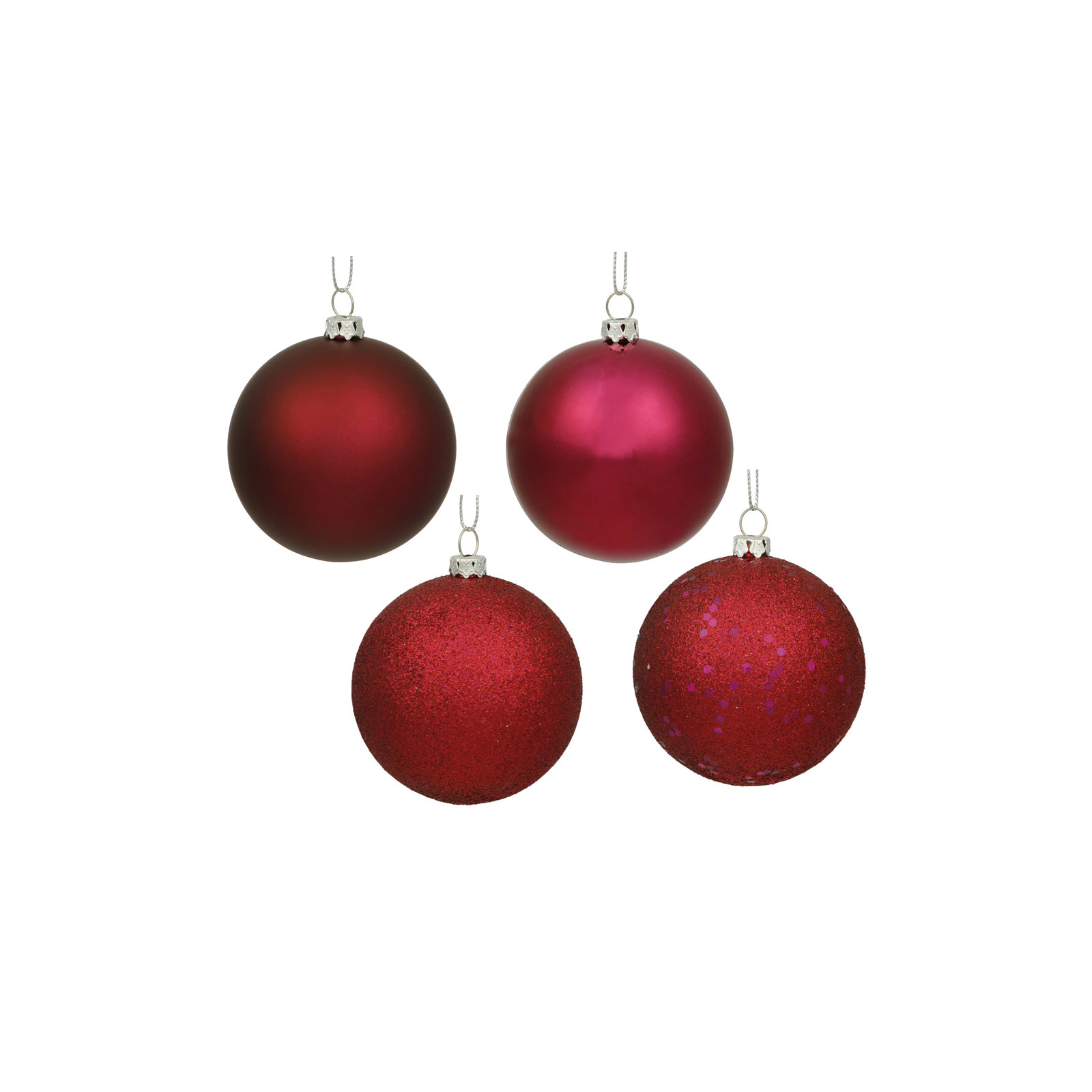 Holiday Décor Ball Ornament, Wine, 2.75"