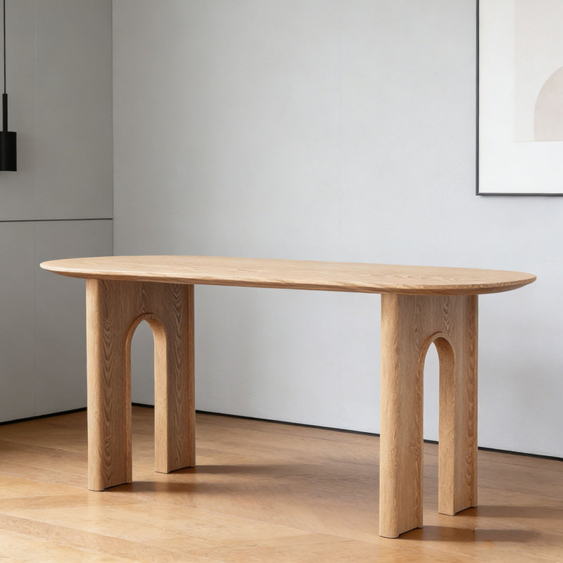 Table de salle à manger Wabi-Sabi, H 29,5 po x L 63 po x l 27,6 po