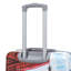 20 po / 24 po / 28 po 3 pièces / ensemble dans une valise à roulettes pivotantes pour PC, une valise de transport, avec motif imprimé et serrure à combinaison (café et tour en fer)