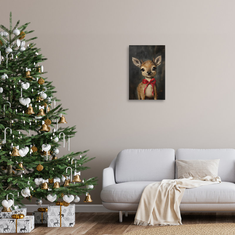 Art mural sur toile, "Tacheté fauve", H 24 po x l 16 po